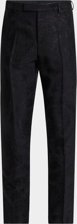 Versace Mens Barocco Jacquard Formal Pants