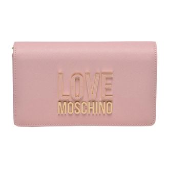 Love Moschino Tracolla in Saffiano - Dames - Tassen - Roze - Maat: ONE Size