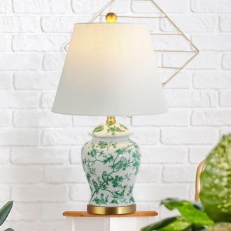 Jonathan Y Designs Penelope 22 Chinoiserie Classic LED Table Lamp