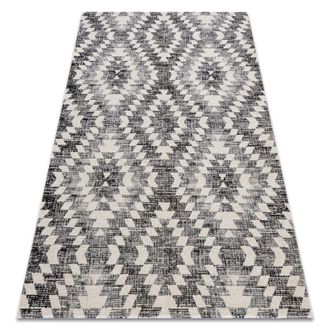RugsX Rugsx - Alfombra Moderna Mundo D7461 Diamantes 3d Exterior Gris / Beige Grey 120x170 Cm