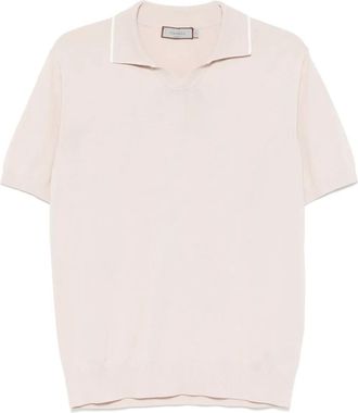 Canali T-shirt in maglia fine - Toni neutri