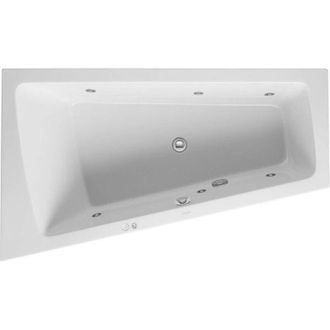 Duravit Duravit Paiova Ba&ntilde;era De Hidromasaje 180 L 170x100 Blanco 1 Respaldo Inclinado A La Izquierda Combi-syst P