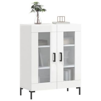 Berkfield Home Sideboard High Gloss White 69.5x34x90 cm Engineered Wood