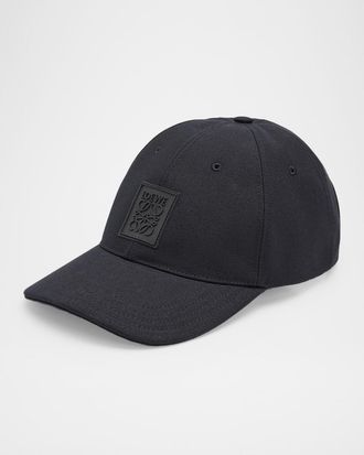 Loewe Men & apos;s Anagram Patch Cotton Baseball Cap