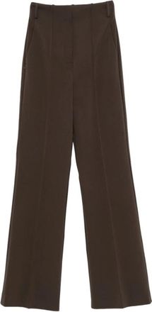 Sportmax Wijde broek - Dames - Wijde Broeken - Bruin - M - Broeken