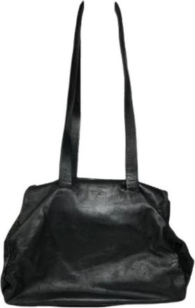 Prada Pre-owned Leren Schoudertas - Dames - Vintage Schoudertas - Zwart - ONE Size - Leer - Vintage