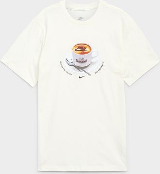Nike Mens Caf&eacute; Swoosh graphic T-shirt