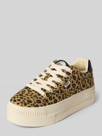 Buffalo Sneaker mit Allover-Animal-Print in Beige, Gr&ouml;&szlig;e 36