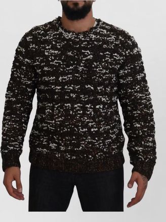 Dolce & Gabbana wool-blend speckled knitted jumper