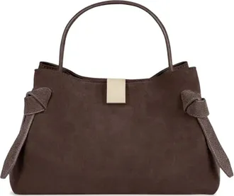 Yuzefi Gyoza mini leather tote bag - women - Bovine Leather/Polyamide/Polyurethane - OS - Brown