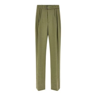 Dries Van Noten Straight Trousers, male, Green, Size: L Preaches Trousers