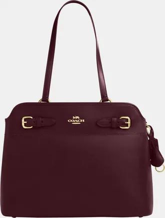 Coach Womens Easton Tote in Crinkle Leather - Red - One Size