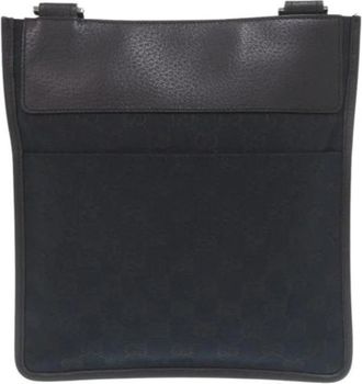 Gucci Pre-owned Vintage Schoudertas - Heren - Vintage Schoudertas - Zwart - ONE Size - Leer - Vintage