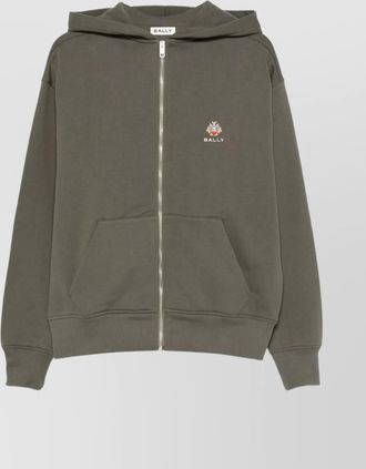 Bally cotton zip-up hoodie