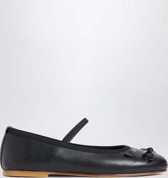 BONPOINT Joie black leather ballet flats