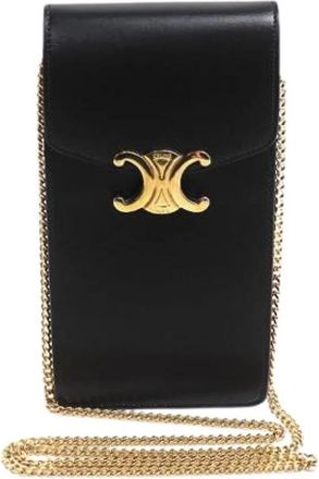 Celine Pre-owned Vintage Pouch Shoulder Bag - Dames - Vintage Schoudertas - Zwart - ONE Size - Leer - Vintage
