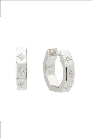 Murkani 12mm Octagonal Huggies in Silver at Nordstrom