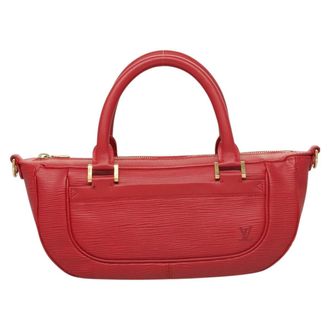 Louis Vuitton Danura Handbag Epi Red Leather Handbag (Pre-Owned)