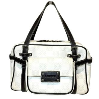 Loewe Pre-owned Handbag - Dames - Pre-owned - Wit - Maat: ONE Size Leer