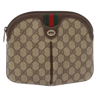 Gucci Vintage, unisex, Bruin, ONE Size, Leer, Pre-owned Vintage Cross Body Bag