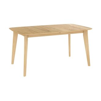 Rendez-Vous D&eacute;co Mesa de comedor extensible de madera clara, 6-8 personas