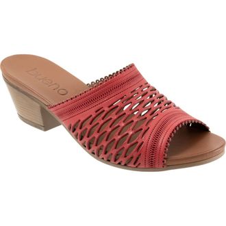 Bueno Lillian Block Heel Sandal in Red at Nordstrom Rack, Size 10.5-11Us / 42Eu