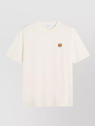 Maison Kitsun&eacute; cotton fox motif short-sleeve t-shirt