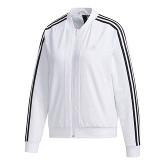 adidas (WMNS) adidas Mh Wv 3s Bomber Sports Tatting Jacket White GF0182