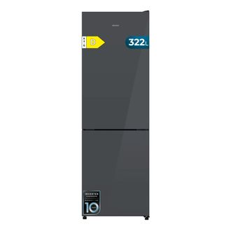 Cecotec Cecotec Frigor&iacute;fico Combi 322l Bolero Coolmarket Combi 322i Grey Glass D. 185,5cm De Alto, 59,5cm De Ancho