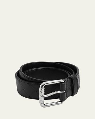 Bottega Veneta ホワイトレザーベルト