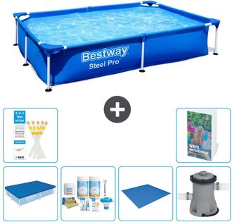 Bestway Piscina Bestway Steel Pro Rectangular - 221x150x43 Cm - 7-piezas S77