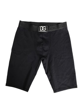 Dolce & Gabbana Black Logo Waistband Men Boxershorts Underwear Elastane Nylon Clothing