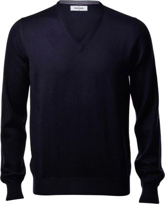 Gran Sasso V-neck Truien - Heren - V-hals truien - Blauw - L - Truien & Vesten