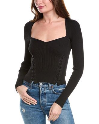 SIMKHAI Simkhai Daphane Lace-Up Top