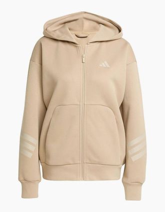 adidas Mens W Fi 3S Fz Hd - Warm Sandston - Size: 40