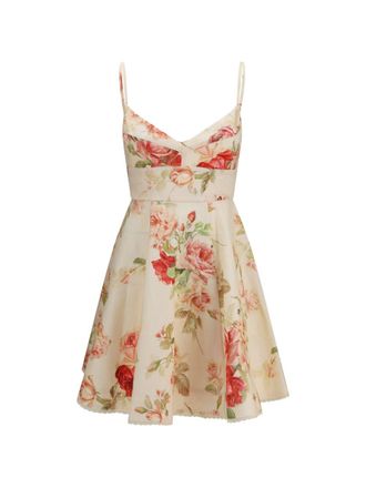 Zimmermann Roselight linnen mini-jurk