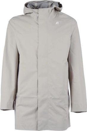 K-Way Tommy Stretch 2L - Heren - Mantel - Beige - XL - Polyester - Jassen