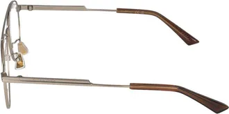Bottega Veneta BV1340OK Metal Aviator Eyeglasses - Gold
