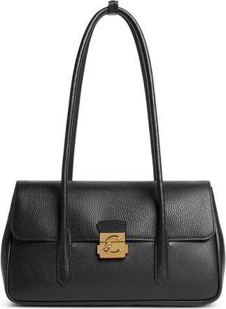 Coccinelle Borsa a spalla con fibbia logo - Nero