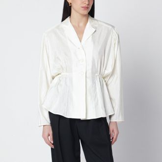 Chlo&eacute; Blusa avorio in misto seta
