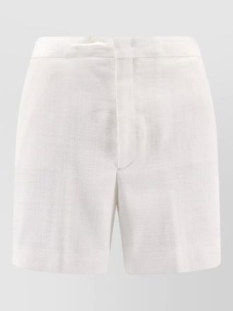 Tagliatore viscose blend shorts textured fabric pockets