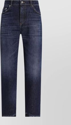 Dolce & Gabbana high-waisted 5-pocket jeans faded effect