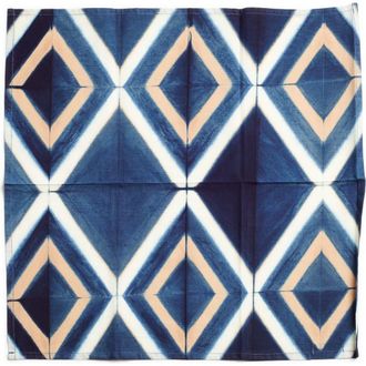 Studio Variously Tisa Indigo Hand Crafted Shibori Print Cotton Table Napkin set of 4 at Nordstrom