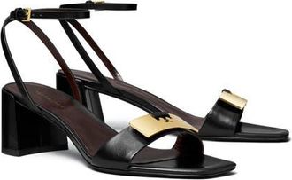 Tory Burch Gigi Sandal in Perfect Black/gold at Nordstrom, Size 9.5