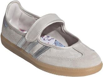 adidas Samba Jane Sneaker in Chalk Pearl/Silver/White at Nordstrom, Size 10.5