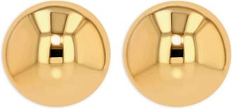 Anine Bing 14kt yellow gold large Dome earrings - women - 14k Gold Plated Brass - One Size