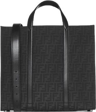 Fendi FF Jacquard Fabric Shopper Bag