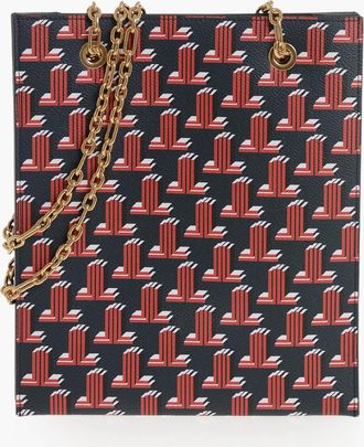 Lanvin Faux Leather Shoulder Bag With Monogram Pattern Lanvin