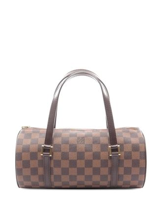 Louis Vuitton Borsa a mano Papillon 26 in tela Damier Eb&egrave;ne 2003 - Marrone