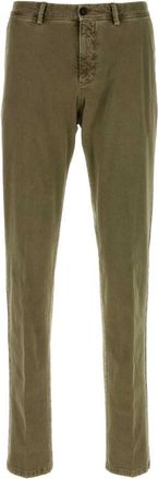 Pantaloni Torino Green Flat Front Pants